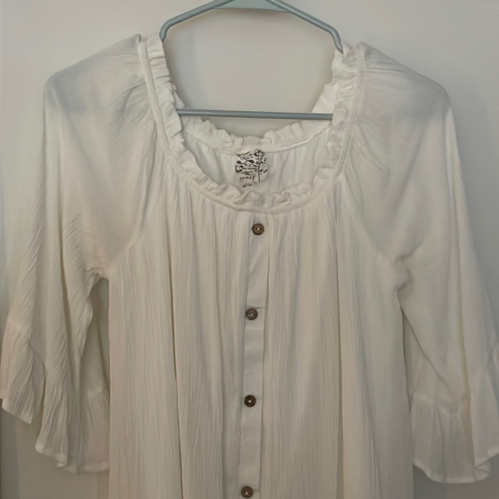 White tunic dress/long shirt
